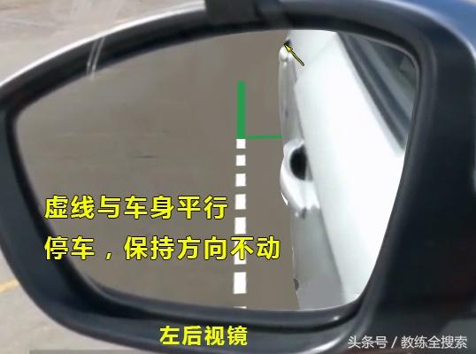 科目二側(cè)方位停車技巧圖解（科目二側(cè)方停車最笨最實用的方法）(8)